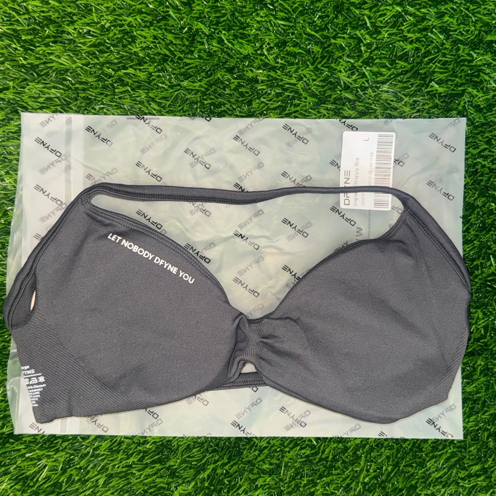 Dfyne impact sports bra shark gray large - Picture 3 of 4
